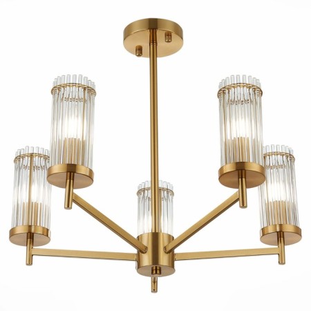 Ceiling Ceiling ST LUCE. SL1233.302.05. Bitonto. 5x60 watts, E14, 58x58x49 cm, brass color-4