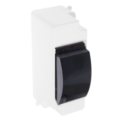 Shield Luazon Lighting Shchrn-P-2, 2 modules, IP30, with a lid, hinged, plastic, white color