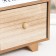 Casket wood chest of drawers 4 boxes "Flower pattern" beige-white 10.3x27x22 cm