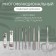 Manicure set "Lucy", 10 objects, leatherette-cherol, menthol color