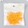 Plastic beads "Crystal multi -graphic. Amber" Transparent set of 20 g 1x1x1 cm