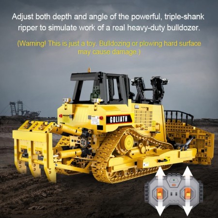 Radio -controlled designer "Construction bulldozer", 2826 parts, scale 1:17-5