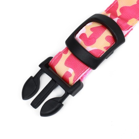 Collar with Militari's backlight 3 glow modes size M, Osh 32-50 x 2.5 cm pink-7