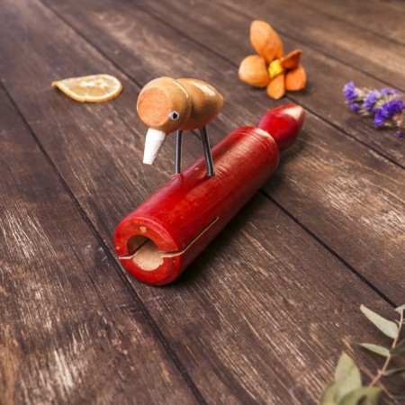 Musical instrument tree "Castanette Bird" 3.5x7x20 cm-3