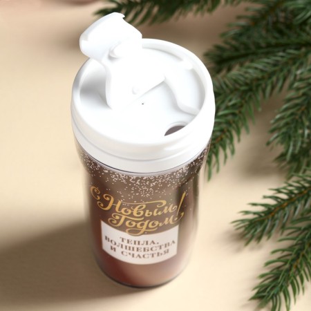 New Year's gift "Happy New Year": hot chocolate, marshmallo, thermostat-5