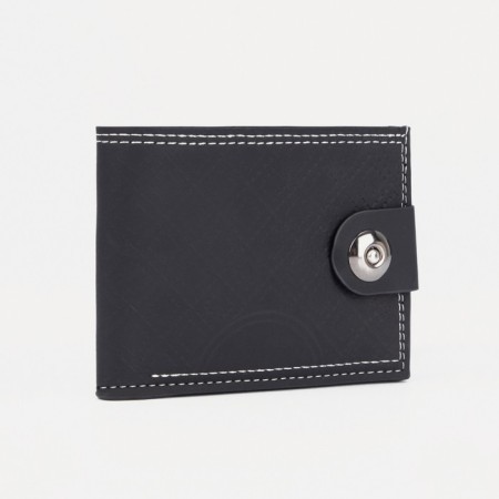 Male purse on a valve, black color
