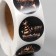 Stick Paper "Birthday" Gold D = 2.5 cm 500 pcs in a roll 3x6.5x6.5 cm