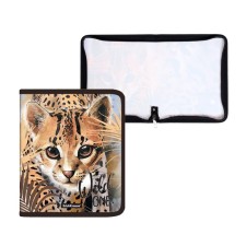 A5+notebook folder, lightning around, plastic 0.55, Erichkrause Wild Cat