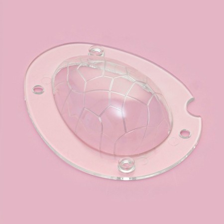 Mold Dolyana "Chocolate Egg", silicone, 14 × 11.5 × 9 cm, color transparent color-2