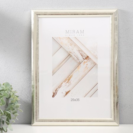 Photo frame Plastic "Mira" 25x35 cm, 647221-12, silver (plastic screen)