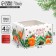 Folding box for 4 cupcakes with the window "Happy New Year", 16 x 16 x 10 cm, New Year