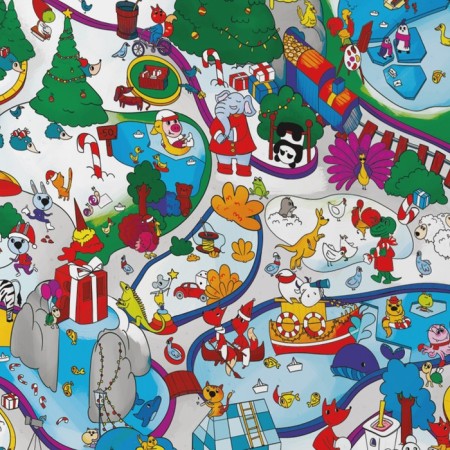 New Year's board game "New Year: Okavok. Zoo ", 50 cards, 5+-4