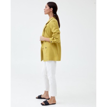 Jacket Women's Double -breasted Mist p. 48, ocher-4
