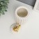 Coramics Coramics "Golden Elephant" White, Hofre 16x7x7 cm