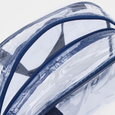 Lightning cosmetic bag, transparent/blue color-3