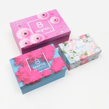 A set of boxes 3 in 1 "beautiful lady", 28.5 x 18.5 x 12 - 19 x 13 x 8 cm-3