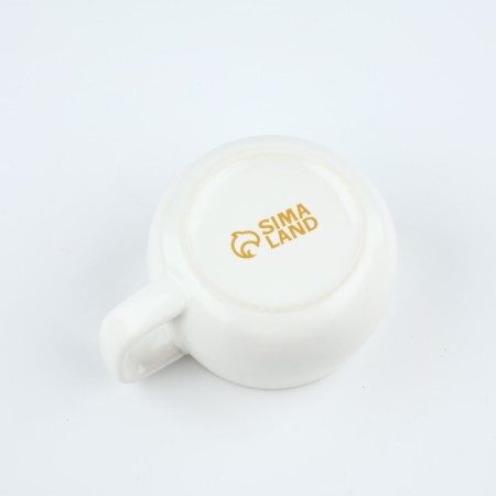Tea couple ceramic “Listen to your heart”, 300 ml, white color-5