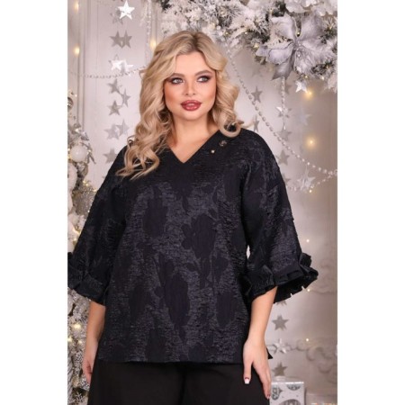 Women's tunic, size 50, black color-5