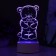 Light "Mishutka" Led RGB from the network 9.5x9.5x16 cm Risalux