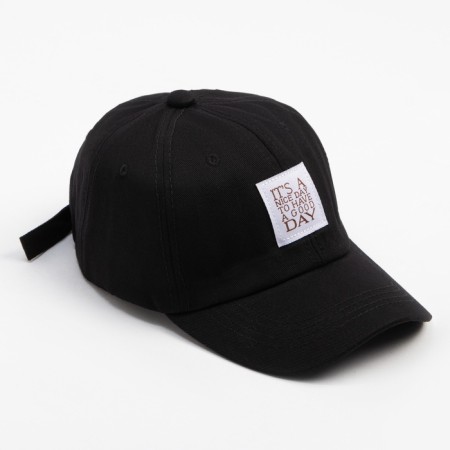 Children's cap "It’s a nice day" minku Black color, rr 52-4