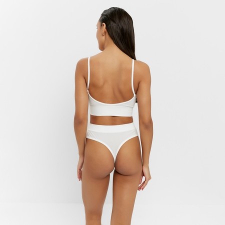 Female set (top, panties) color white, size 42-44-2