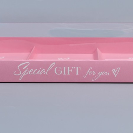 Confectionery box for mousse cakes "Hearts", 27 x 17.8 x 6.5 cm-2