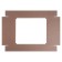 Box of a team without printing a lid is a brown with a window 37 x 32 x 7 cm