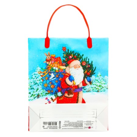 Package Gift soft plastic "New Year's attributes" 140 μm bag 26 x 22.5 x 8 cm-1