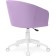 Computer chair thibault plastic/velor, white/purple 60x60x81 cm