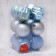 Set of balls plastic D-8 cm, 12 pcs "Cheryl" blue