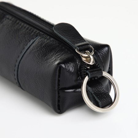 Pocket Key with lightning, textura, length 12.5 cm, ring, black color-3
