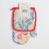 The kitchen set of the shade "Tulips", a take -out 17*17 cm, mitten 26*16 cm, 100% p/e