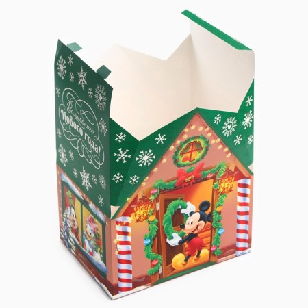 The box is folding, “Magic New Year. Mickey Mouse ”, New Year, size 20.4 × 25.4 × 15.4 cm.-3