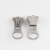 Automatic castle for lightning "Tractor", No. 8, 10 pcs, Nickel color