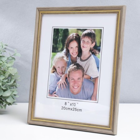 Photo frame plastic 20x25 cm "Eco-style with a gold frame" 28x23 cm-1