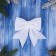 Christmas tree decoration "Balt with sequins" (set 2 pcs) 12x12 cm, white
