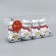 Christmas tree decoration "Bear in a scarf" (set 4 pcs) 5.5x8 cm, silver