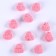 Knitted hat knitted, set 10 pcs., Pink color