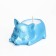 Cooping "Corgi" in the candlestick of gypsum, 8.5x13x7cm, blue