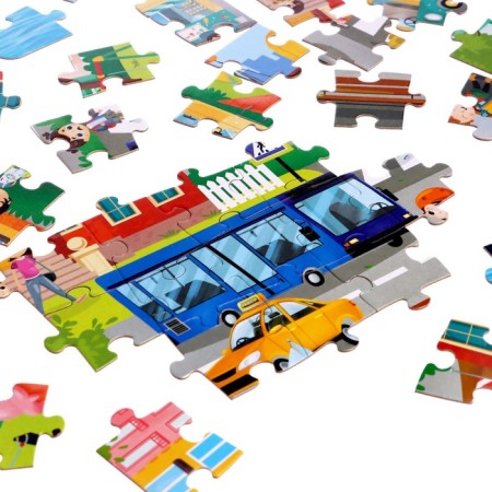 Puzzle with the flashlight "City Life", 88 details-6