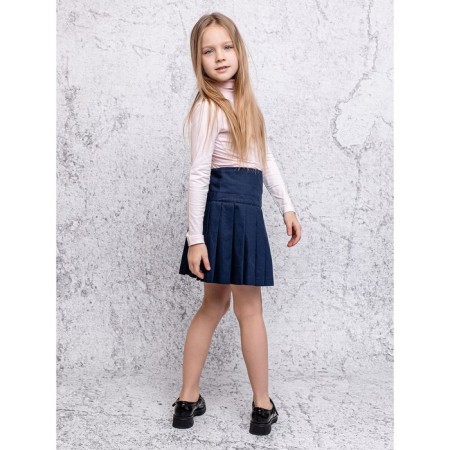 Turtleneck for girls, height 128 cm, pink color-2