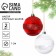 Christmas balls Christmas balls, for the New Year, D = 7 cm, 2 pcs., White and red color