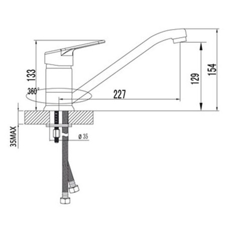 Lemark Omega LM3104C kitchen mixer-1