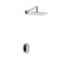 The shower system wasserkraft a12031, built-in, tropical shower, brass/ABS plate, chrome 101201