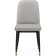 Metal frame stool Flor metal/eco -leather, black/gray 43x50x83 cm
