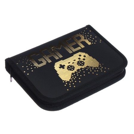 Penal 1 section 130 x 190 mm, Hatber "Gamer", laminated cardboard, black/gold (voluminous 3D risun) NPN_44048-1