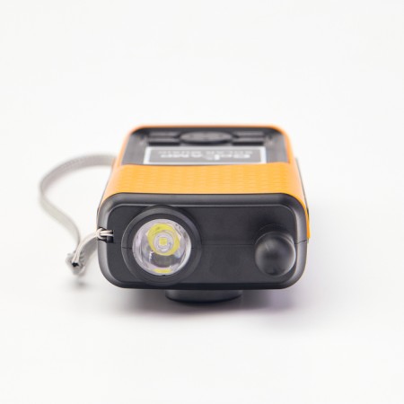 Battery Light, 1,500 mAh, radio, column, with a solar battery, orange-3