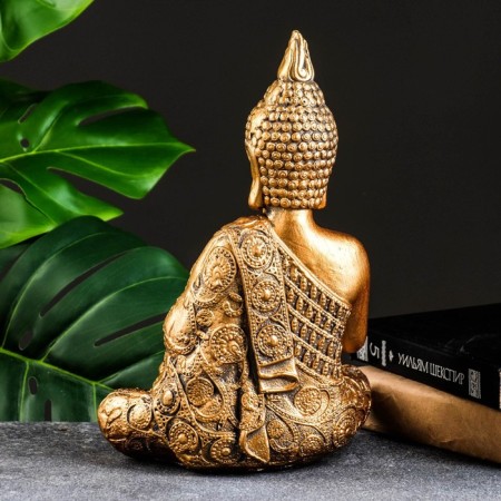Figure "Buddha Medium" bronze, 12x20x29cm-2