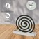 Spiral stand from mosquitoes and incense, metal, "cat"