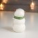 Souvenir Ceramics "Snowman in headphones, with a Christmas tree" 9.4x5.4x5.5 cm